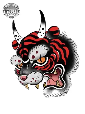 tatouage ephemere original tigre Tatouage éphémère original tigre