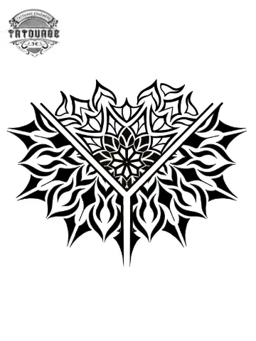 Tatouage éphémère ornemental mandala