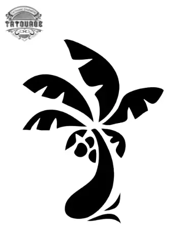 Tatouage éphémère palmier petit