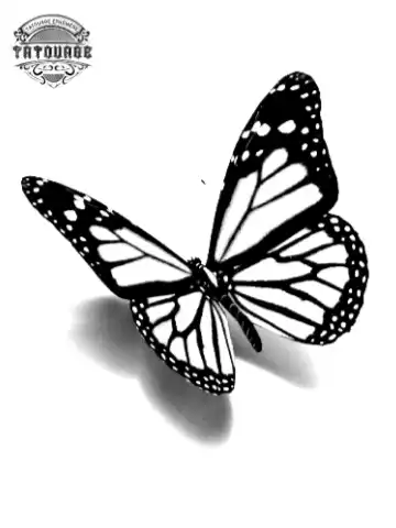 tatouage ephemere papillon 3d Tatouage éphémère papillon 3d
