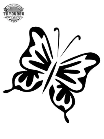 tatouage ephemere papillon discret Tatouage éphémère papillon discret