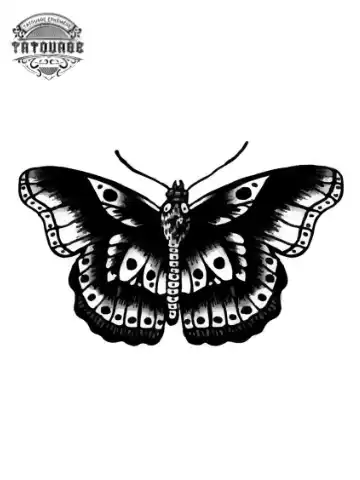 Tatouage éphémère papillon harry styles