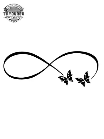 tatouage ephemere papillon infini Tatouage éphémère papillon infini