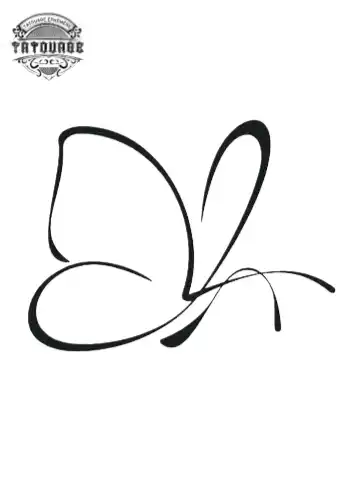 tatouage ephemere papillon minimaliste Tatouage éphémère papillon minimaliste