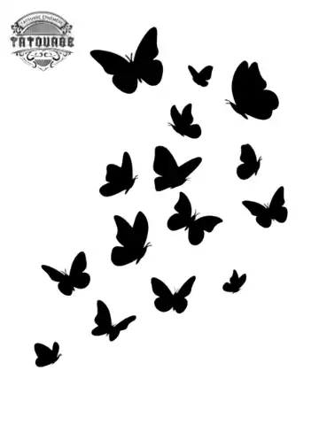 tatouage ephemere papillon qui vole Tatouage éphémère papillon qui vole