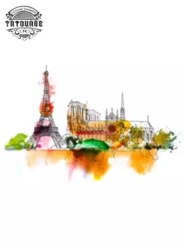 tatouage ephemere paris aquarelle Tatouage éphémère paris aquarelle