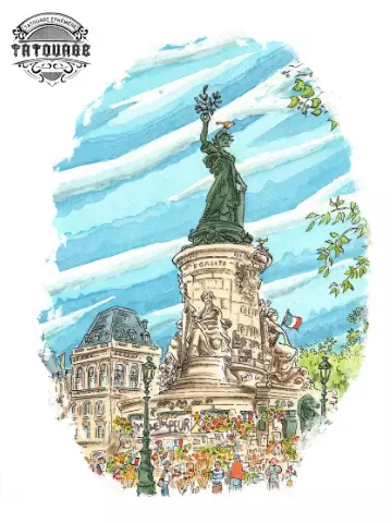tatouage ephemere paris republlique Tatouage éphémère paris république