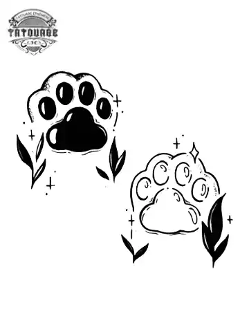 tatouage ephemere patte de chat Tatouage éphémère patte de chat