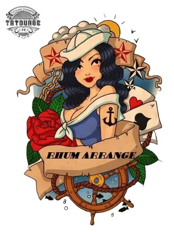 tatouage ephemere pin up marin Tatouage éphémère pin up marin