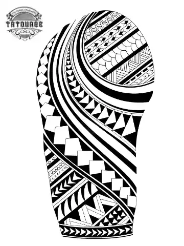 tatouage ephemere polynesien 3d Tatouage éphémère polynésien 3d