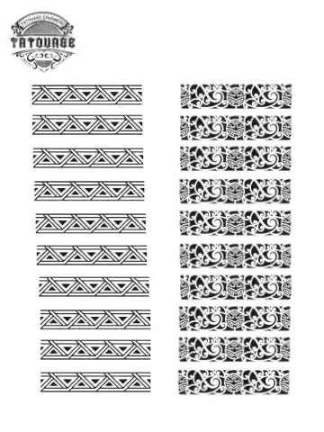 Tatouage éphémère polynésien alliance
