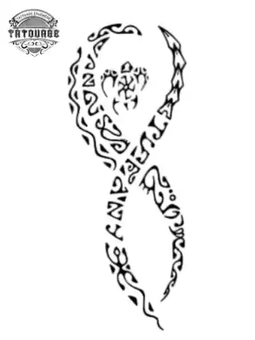 tatouage ephemere polynesien amour eternel Tatouage éphémère polynésien amour éternel
