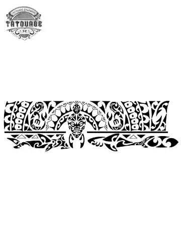 Tatouage éphémère polynésien bracelet