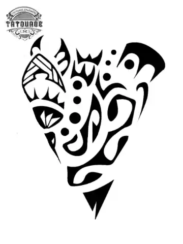 tatouage ephemere polynesien dent de requin Tatouage éphémère polynésien dent de requin