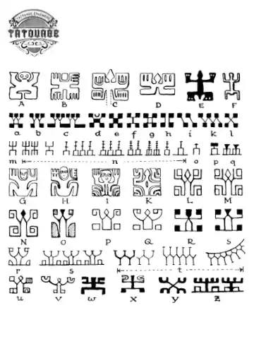 tatouage ephemere polynesien ecriture Tatouage éphémère polynésien écriture