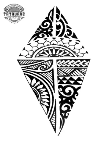 tatouage ephemere polynesien geometrique Tatouage éphémère polynésien géométrique