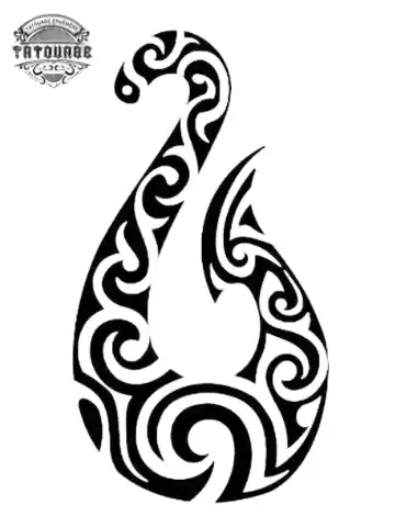 tatouage ephemere polynesien hamecon Tatouage éphémère polynésien hameçon