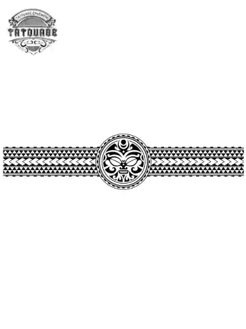 tatouage ephemere polynesien homme bracelet Tatouage éphémère polynésien homme bracelet