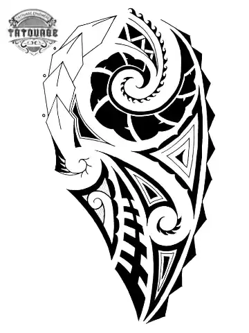 Tatouage éphémère polynésien homme
