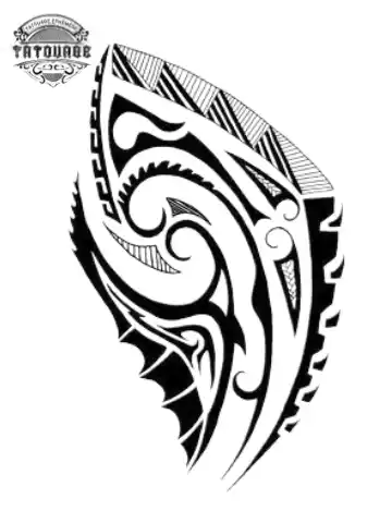 tatouage ephemere polynesien koru Tatouage éphémère polynésien koru