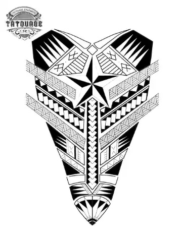 tatouage ephemere polynesien moderne Tatouage éphémère polynésien moderne