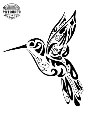 tatouage ephemere polynesien oiseau Tatouage éphémère polynésien oiseau