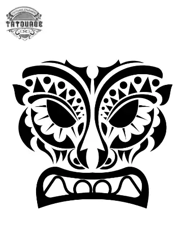 Tatouage éphémère polynésien traditionnel