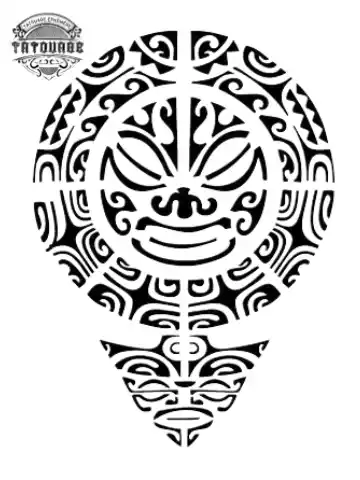 Tatouage éphémère polynésien