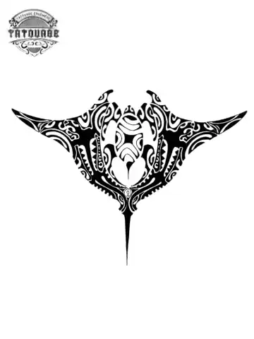 tatouage ephemere raie tortue Tatouage éphémère raie tortue
