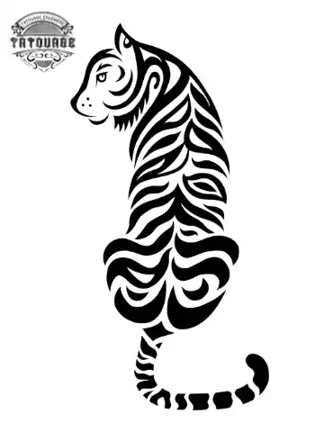 tatouage ephemere rayure tigre Tatouage éphémère rayure tigre