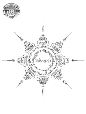 tatouage ephemere rituel thailandais Tatouage éphémère rituel thaïlandais