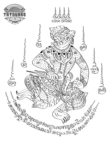 tatouage ephemere sacre thailandais Tatouage éphémère sacré thaïlandais