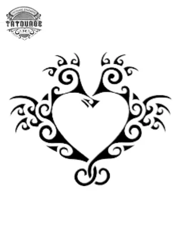 Tatouage éphémère tahitien amour
