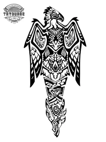 Tatouage éphémère tahitien animaux