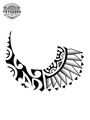 Tatouage éphémère tahitien homme