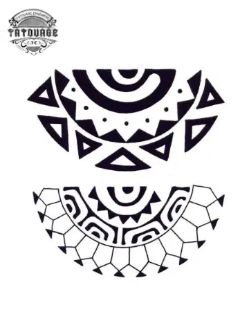 Tatouage éphémère tahitien traditionnel