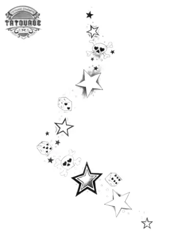 tatouage ephemere tete etoile Tatouage éphémère tête étoile