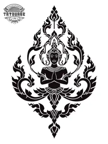 Tatouage éphémère thaïlandais femme