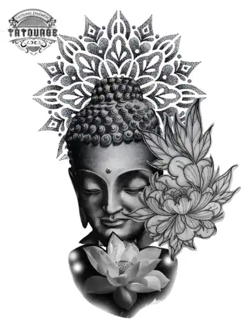 Tatouage éphémère thaïlandais lotus