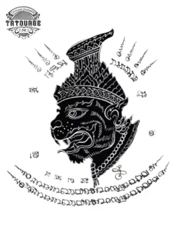 Tatouage éphémère thaïlandais traditionnel