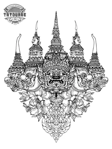 Tatouage éphémère thaïlandais