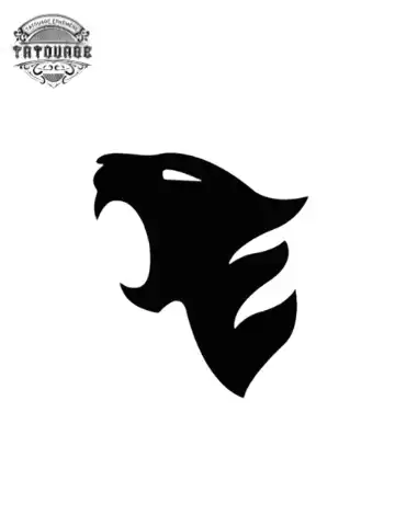 tatouage ephemere tigre minimaliste Tatouage éphémère tigre minimaliste