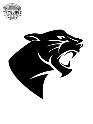tatouage ephemere tigre noir Tatouage éphémère tigre noir