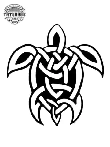 tatouage ephemere tortue celtique Tatouage éphémère tortue celtique
