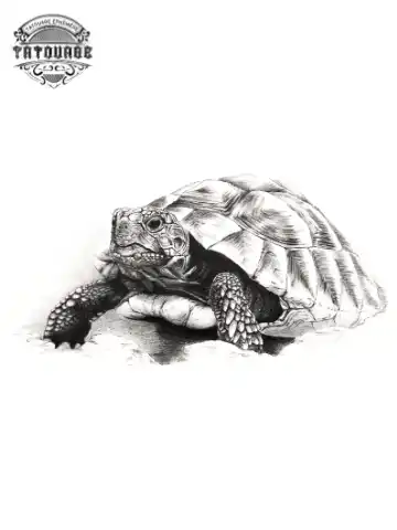 tatouage ephemere tortue hermann Tatouage éphémère tortue hermann