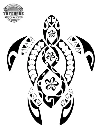 tatouage ephemere tortue maorie Tatouage éphémère tortue maorie