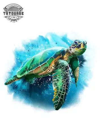 tatouage ephemere tortue marine Tatouage éphémère tortue marine