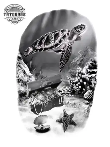 tatouage ephemere tortue mer Tatouage éphémère tortue mer