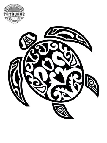tatouage ephemere tortue polynesien femme Tatouage éphémère tortue Polynésien femme