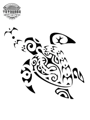 tatouage ephemere tortue tahitien Tatouage éphémère tortue Tahitien